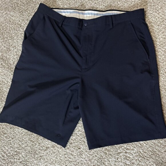 FootJoy Shorts Mens 40 Navy Blue Performance Golf Stretch Flat Front FJ Logo - Picture 1 of 7
